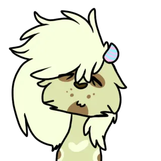 😖 cane, carino, animale, cartone animato, adesivo whatsapp sticker