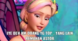 🌟 IYE DEH KM DOANG YG TOP , YANG LAIN REMAHAN ASTOR Meme, Humour, Texte, Capture d'écran, Animé telegram sticker