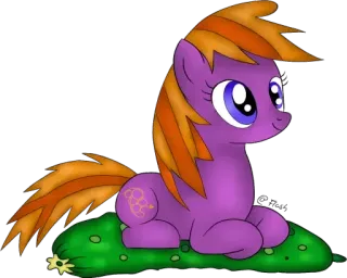 🥒 pony, animal, cute, cartoon, illustration, my little pony, purple pony telegram sticker