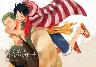 🫂 Luffy One Piece ぬくぬく パンクハザード!! Anime, One Piece, Luffy, Zoro telegram sticker
