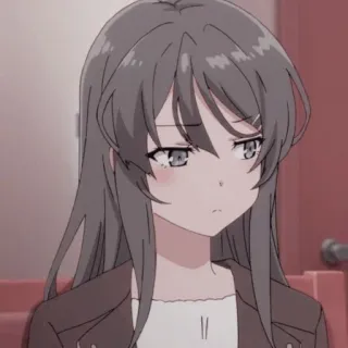 ⛓ Mai Sakurajima Rascal Does Not Dream of Bunny Girl Senpai Anime, Fofa, Garota, Mai Sakurajima, Bunny Girl Senpai telegram sticker