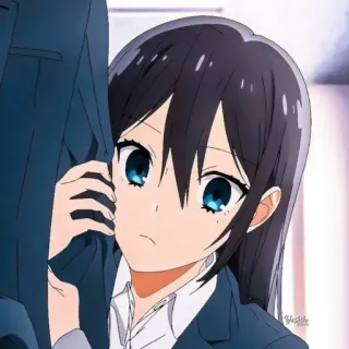 😶 Anime, Chica, Uniforme escolar, Lindo telegram sticker