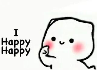 🥰 I
Happy
Happy fofo, urso, kawaii, feliz, saudação telegram sticker