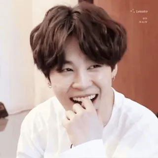 😝 Jimin Jimin, BTS, K-pop, singer, entertainer, smiling telegram sticker