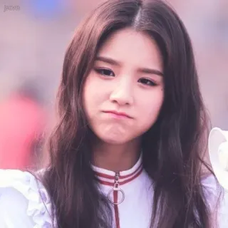 😶 fille, coréenne, portrait, asiatique, jeune femme telegram sticker