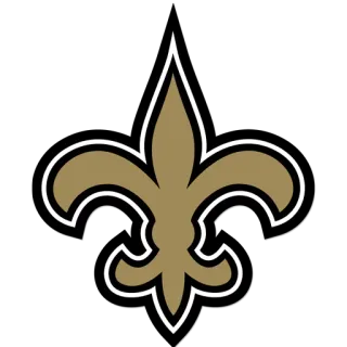 🏈 геральдическая лилия, символ, New Orleans Saints, НФЛ, спорт команда telegram sticker