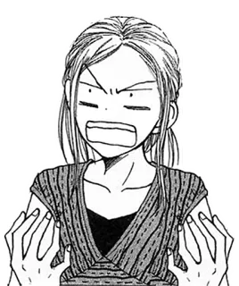 😣 Anime, Manga, Arrabbiato/a, Frustrato/a, Contrariato/a, Donna, Personaggio telegram sticker