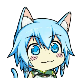 😺 anime, manga, cat girl, cute, kawaii telegram sticker