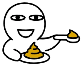 😀 Essen, Cartoon, Angebot, Löffel, Figur telegram sticker