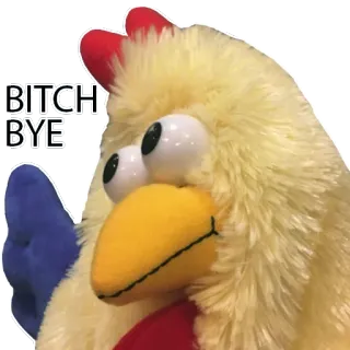 😾 BITCH
BYE Huhn, beleidigend, Beleidigung, Vogel, Text, Tschüss, Sticker telegram sticker