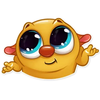 🤗 animal, lindo, dibujo animado, personaje, pegatina, emoji telegram sticker