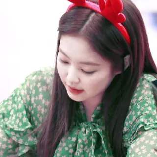💚 wanita, potret, natal, tanduk rusa, gaun, korea telegram sticker
