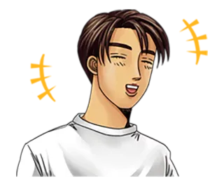 😂 Takumi Fujiwara Initial D Anime, Initial D, Takumi, Fujiwara, Pilote telegram sticker