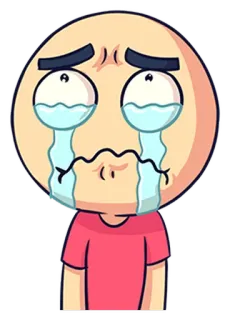 😭 chorando, triste, emoji, desenho animado, lágrimas, emoção telegram sticker