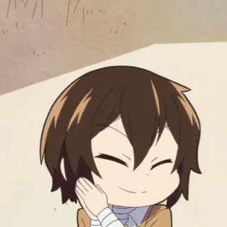 🧳 Osamu Dazai Bungou Stray Dogs Anime, Manga, Chibi, Bungou Stray Dogs, Dazai telegram sticker