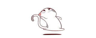 💨 gato, desenho animado, animal, adesivo telegram sticker