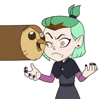 😚 Amity Blight The Owl House Kartun, Animasi, Lucu, Karakter, Acara TV, Fantasi telegram sticker
