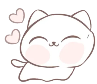 😊 แมว, ลูกแมว, น่ารัก, หัวใจ, คาวาอิ, สติกเกอร์, สัตว์ telegram sticker