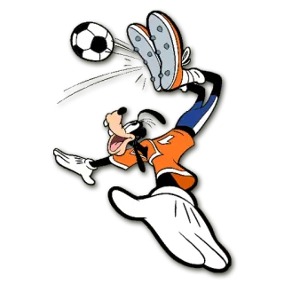 ⚽ Goofy goffo, cartoni animati, calcio, Disney, palla, sport telegram sticker