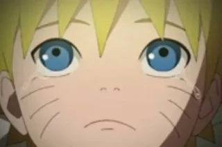 🍥 Naruto аниме, мультфильм, плакать, грустный telegram sticker