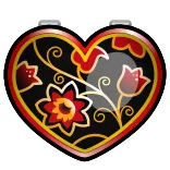 ❤️ heart, floral, decorative, ornate, design, valentine, love telegram sticker