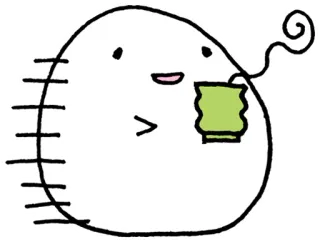 🍵 чай, милый, стикер, мультфильм, напиток whatsapp sticker
