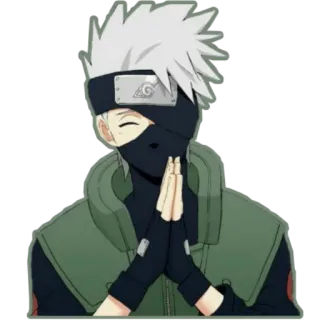 🙏 Kakashi Hatake Naruto 애니, 나루토, 카카시, 하타케 카카시, 만화, 닌자 telegram sticker