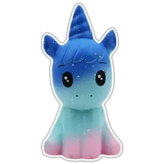🦄 独角兽, 可爱, 软乎乎, 玩具, 卡哇伊, 粉彩, 毛绒玩具 telegram sticker