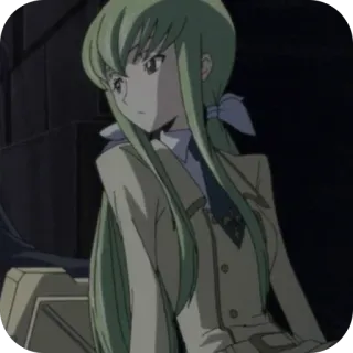 🫥 C.C. Code Geass whatsapp sticker