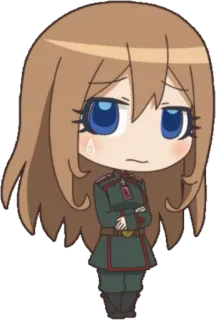 😒 Anime, Uniforme militar, Dibujos animados, Personaje, Uniforme alemán telegram sticker