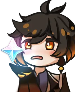 💸 Zhongli Genshin Impact anime, video game, character, genshin impact, zhongli telegram sticker