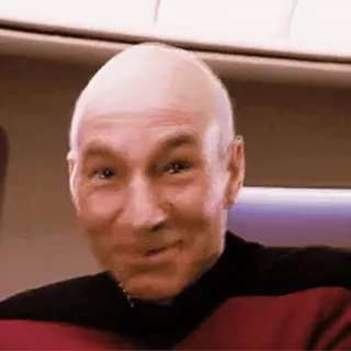 😂 Jean-Luc Picard Star Trek สตาร์ เทรค, ฌ็อง-ลุค ปิการ์ด, กัปตัน, อวกาศ, วิทยาศาสตร์, หัวล้าน, แพทริก สจ๊วต telegram sticker