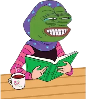 🐸 Pepe the Frog Pepe, o Sapo, Meme, Islão, Hijab, Ofensivo whatsapp sticker
