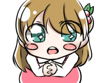 🤩 fofo, kawaii, chibi, anime, mangá, desenho animado, menina telegram sticker