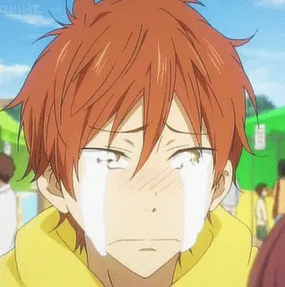 😭 anime, chorando, triste, emocional, lágrimas, masculino telegram sticker