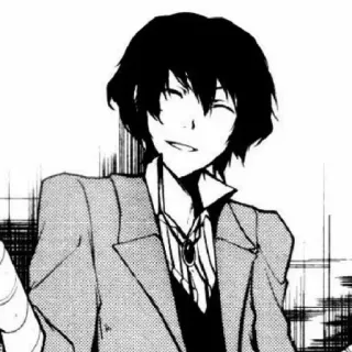 🌟 Osamu Dazai Bungo Stray Dogs osamu dazai, bungo stray dogs, anime, manga, character telegram sticker