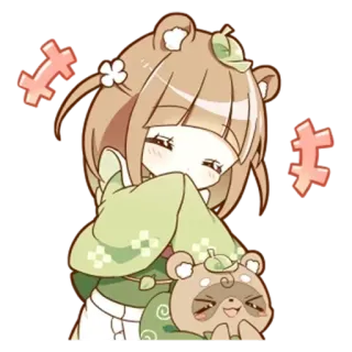 🌟 キ chica anime, linda, kawaii, japonés, dibujos animados telegram sticker