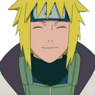 😊 Minato Namikaze Naruto Anime, Minato, Namikaze, Hokage, sorridente telegram sticker