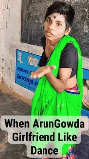 🕺 When ArunGowda Girlfriend Like Dance whatsapp sticker