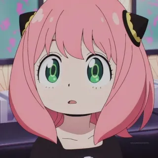 🌸 Anya Forger Spy x Family anya forger, spy x family, animé, fille, mignon, kawaii telegram sticker