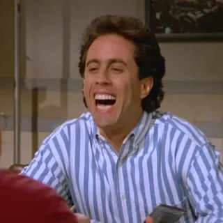 😃 Jerry Seinfeld Seinfeld jerry, seinfeld, comedia, gracioso, risa, sitcom, años 90 telegram sticker
