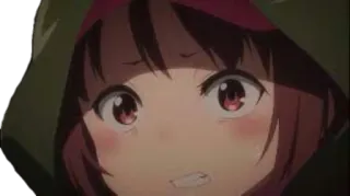 😬 dziewczyna anime, anime, kreskówka, postać, ilustracja telegram sticker