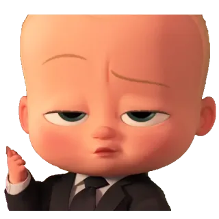 😏 Boss Baby The Boss Baby 아기, 정장, 넥타이, 영화, 만화 whatsapp sticker