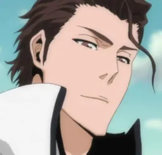 😄 Sosuke Aizen Bleach anime, manga, villain, aizen, smug telegram sticker