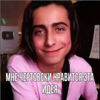 😏 МНЕ ЧЕРТОВСКИ НРАВИТСЯ ЭТА ИДЕЯ whatsapp sticker