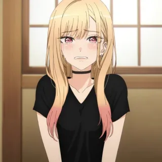 😢 Marin Kitagawa My Dress-Up Darling Anime, Fofo, Chorando, Garota, Marin Kitagawa, My Dress-Up Darling telegram sticker
