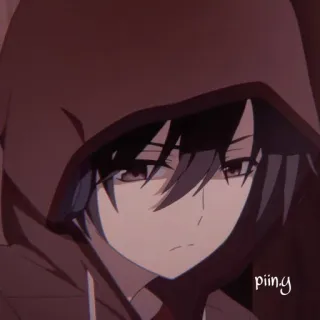 🔥 piing anime, manga, boy, hoodie, character telegram sticker