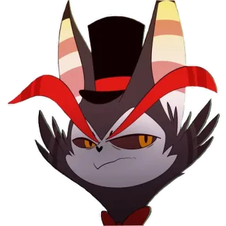 😒 Husker Hazbin Hotel Husker, Hazbin Hotel, kucing, anthro, kartun telegram sticker
