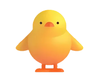 🐥 chicken, bird, animal, yellow, cute telegram sticker