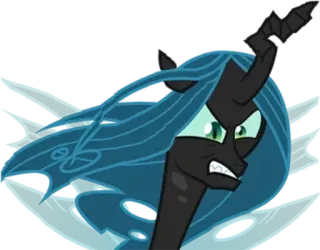 😠 Queen Chrysalis My Little Pony Cartoon, Pony, Bösewicht, Königin, Chrysalis telegram sticker